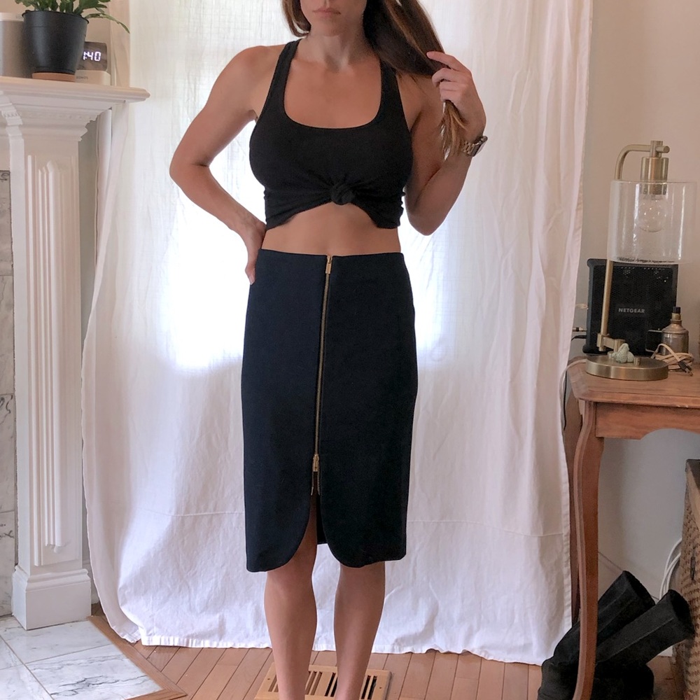 Navy Blue Pencil Skirt